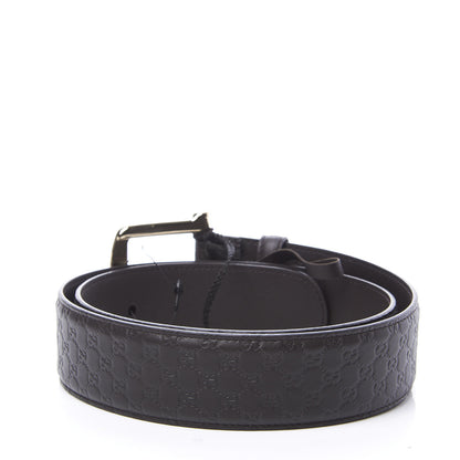 Gucci Soft Microguccissima Margaux Calfskin Belt 85 34 Testa di Moro 2 of 6