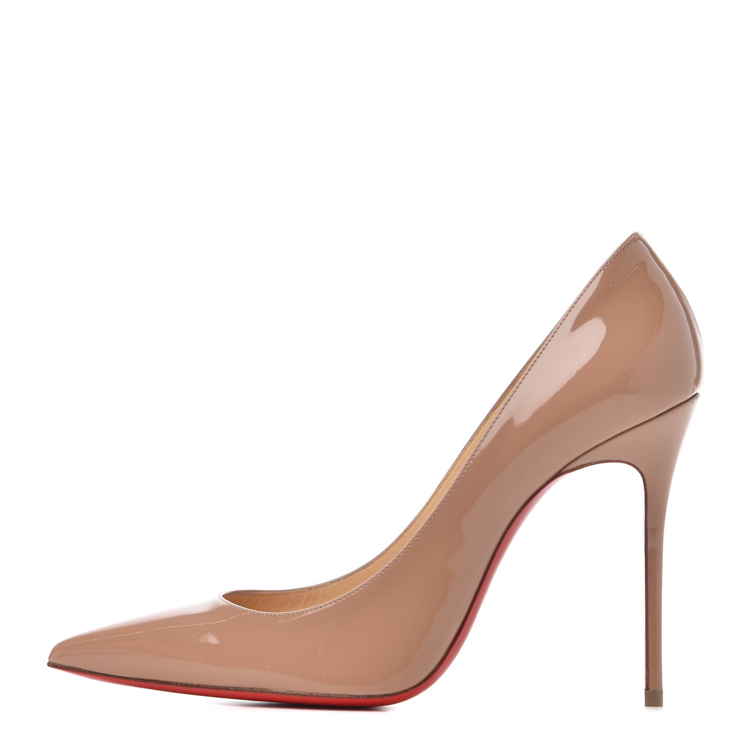 Christian Louboutin Patent Kate 100 Pumps 39 Nude 1 of 12