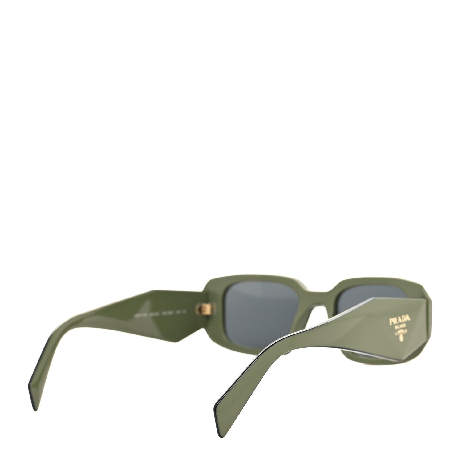 Prada Acetate Symbole Sunglasses SPR 17W Green 4 of 7