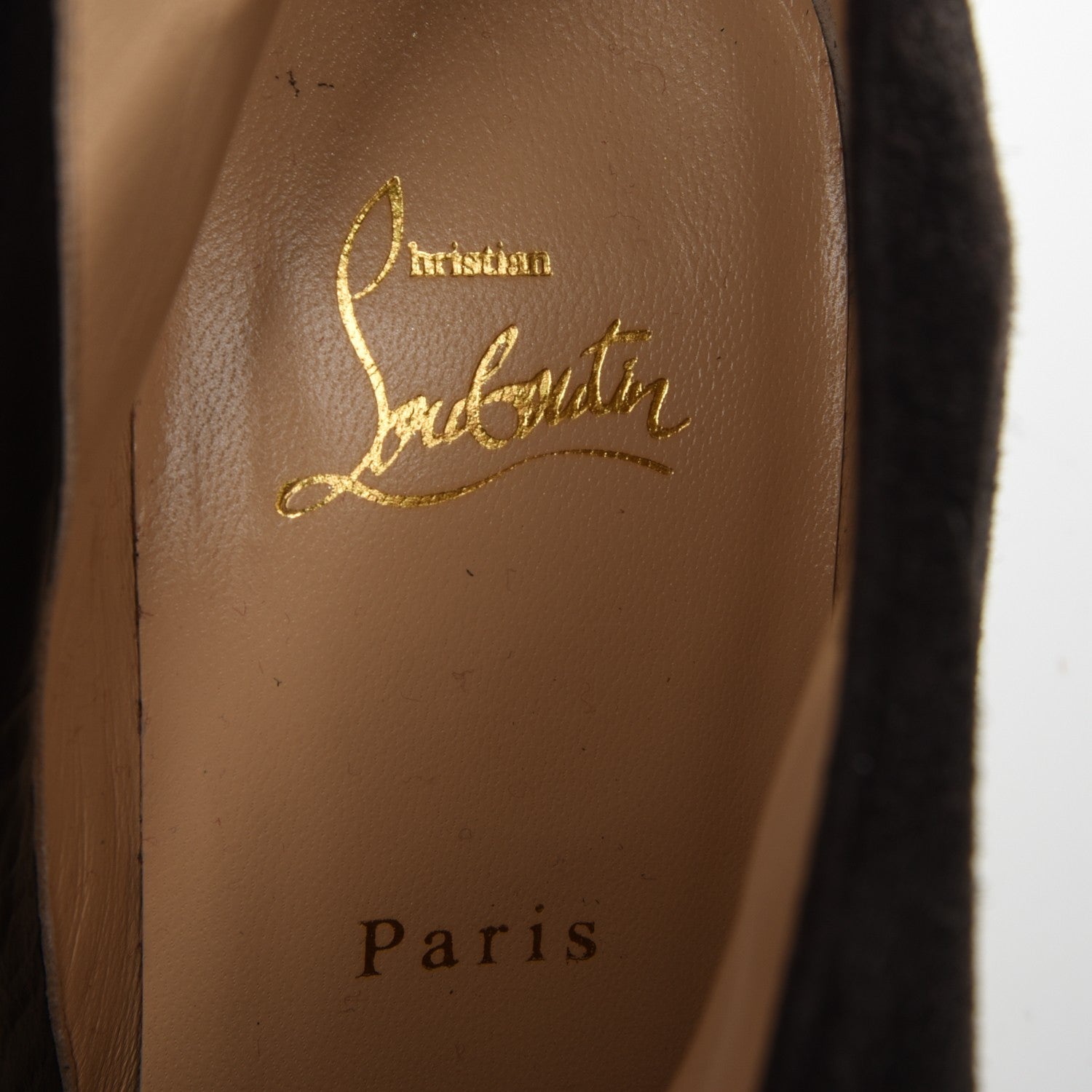 Christian Louboutin Suede Bobsleigh Booties 39 Taupe 7 of 8