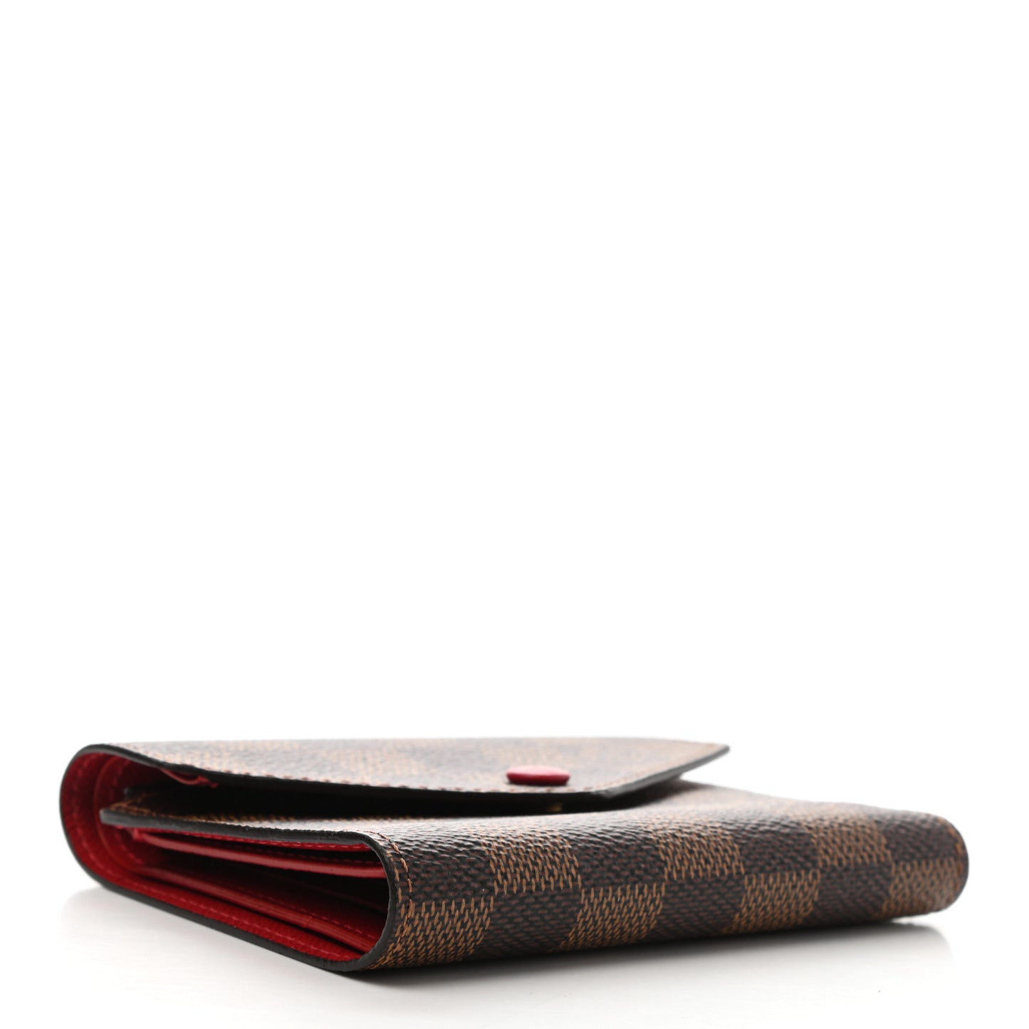 Damier Ebene Victorine Wallet Red