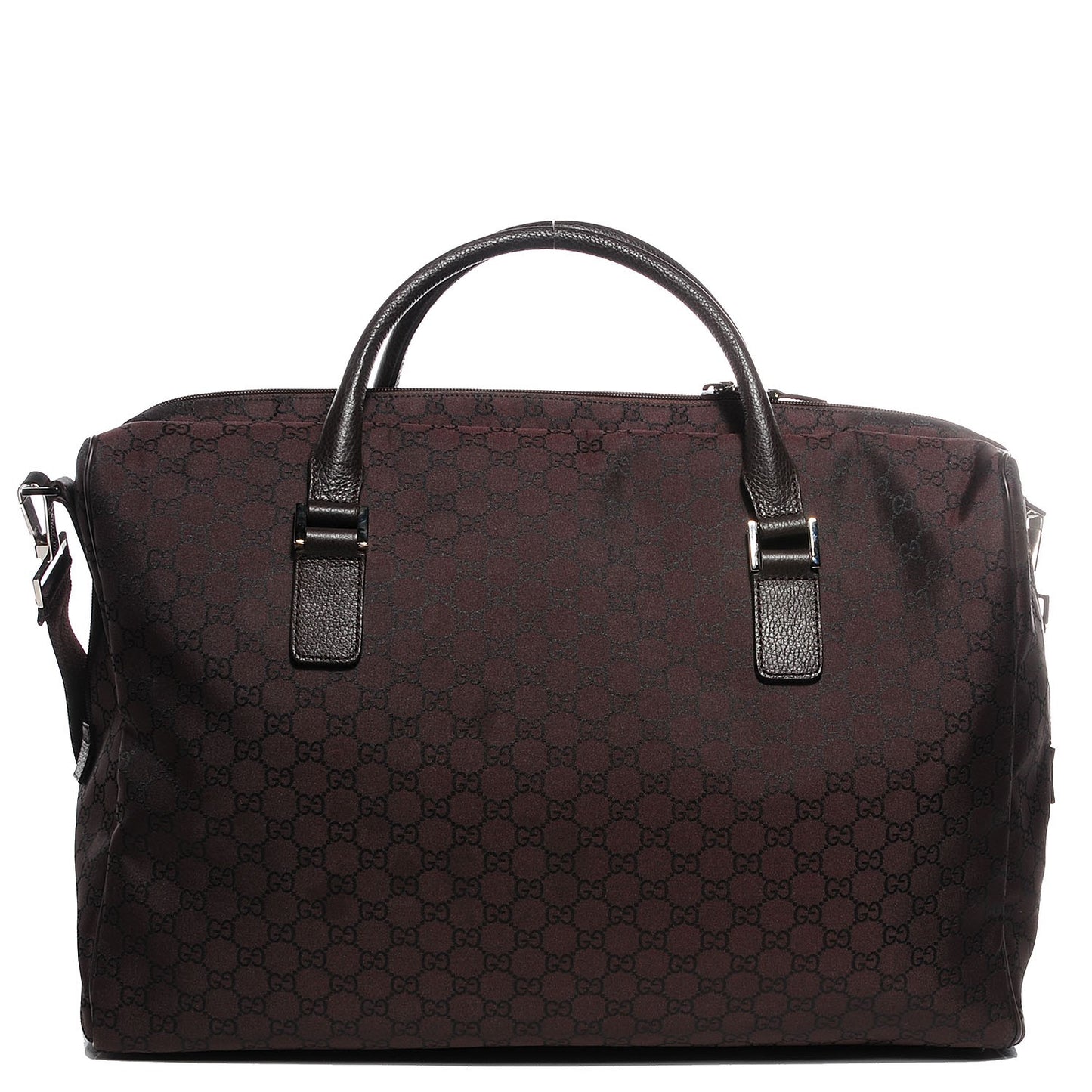 Nylon Monogram Large Carry On Duffle Dark Brown
