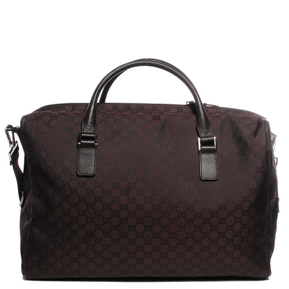 Gucci Nylon Monogram Large Carry On Duffle Dark Brown 1 of 9