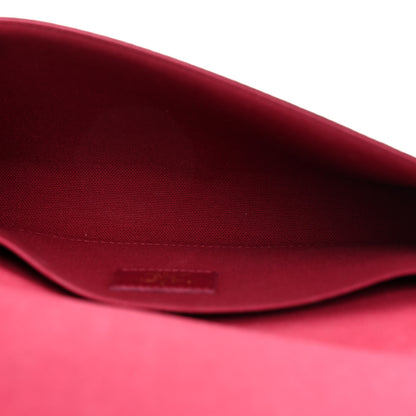 Louis Vuitton Monogram Pochette Felicie Chain Wallet Fuchsia 6 of 12