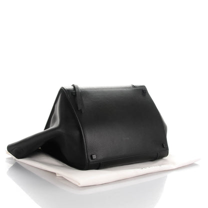 Celine Supple Calfskin Medium Phantom Luggage Black 4 of 8