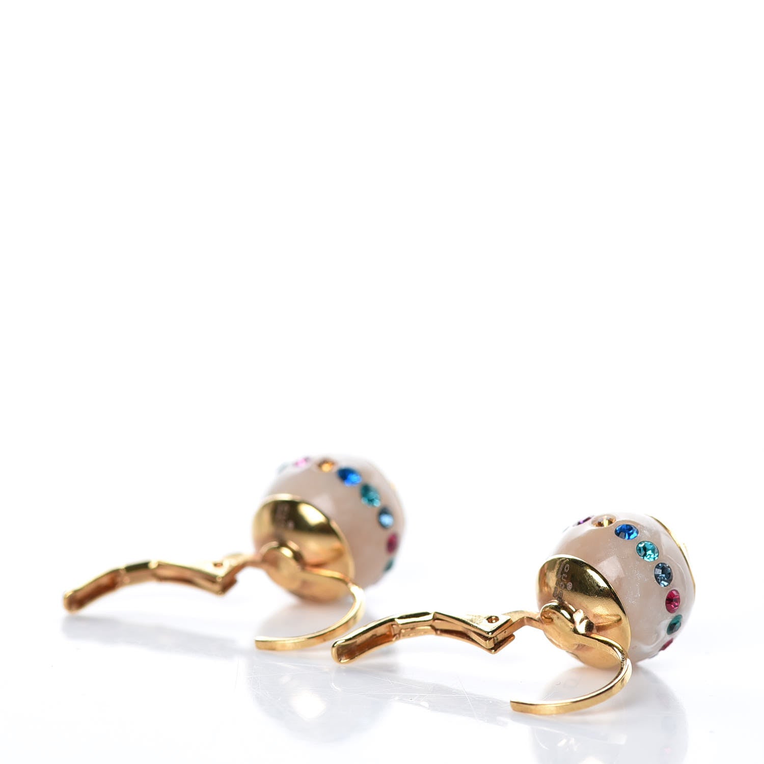 Gucci Pearl Crystal Earrings Multicolor 3 of 6