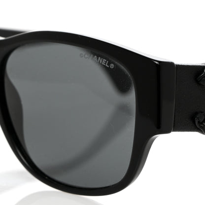 Chanel Acetate Crystal Baguette Chain CC Sunglasses 5454-Q-A Black 7 of 8