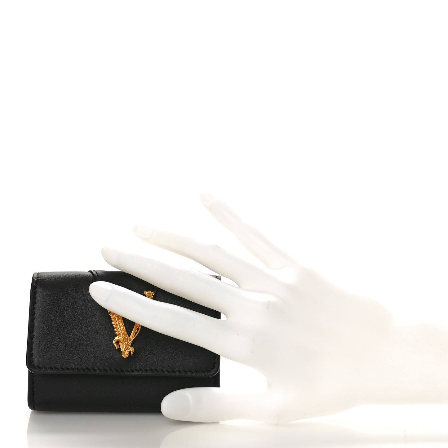 Vitello Virtus Card Case Wallet Black