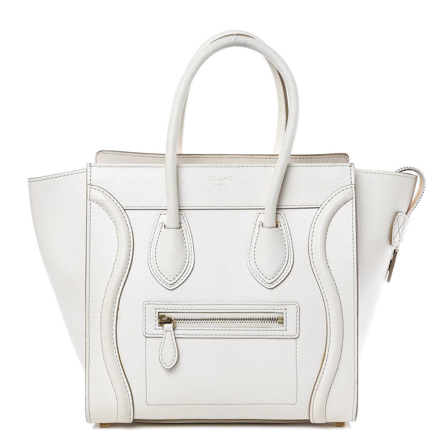 Goatskin Micro Luggage White