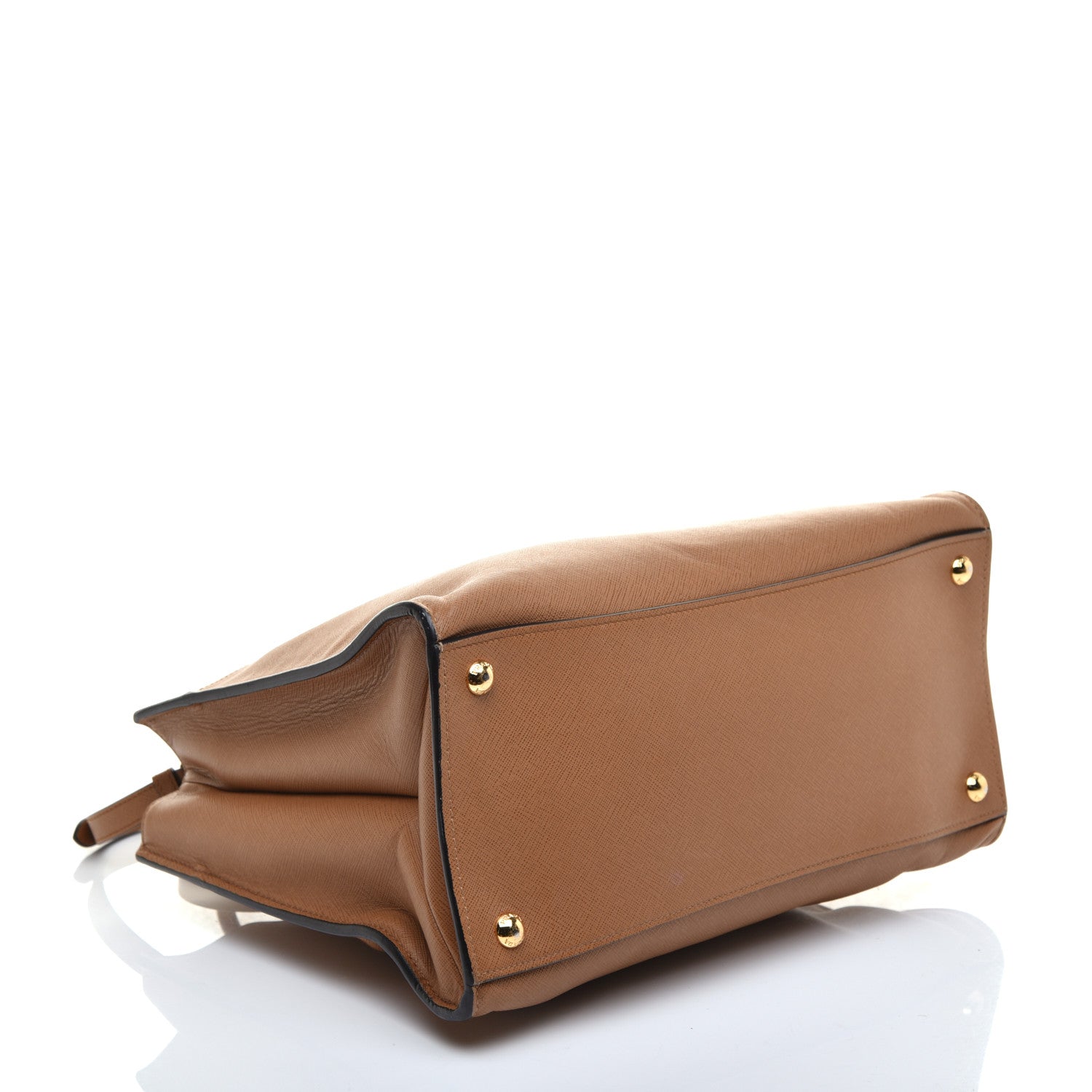 Prada Saffiano Soft Tote Caramel 4 of 8