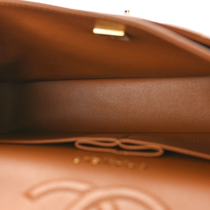 Chanel Lambskin Quilted Medium Double Flap Brown 5 of 11