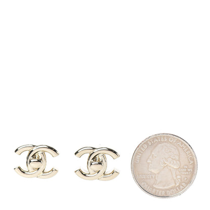 Chanel Metal CC Turnlock Earrings Gold 2 of 5