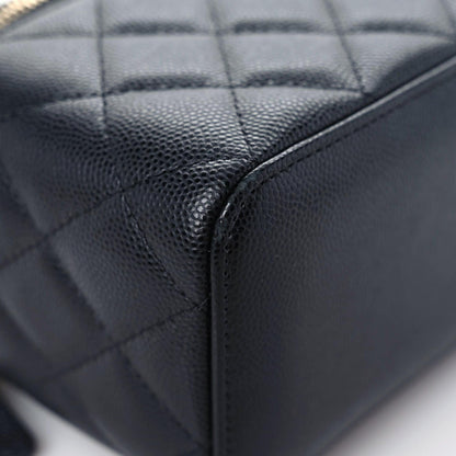 Chanel Caviar Quilted Small Vanity Case With Chain Black 11 of 15