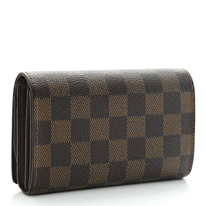 Louis Vuitton Damier Ebene Porte-Monnaie Billets Tresor Wallet 3 of 9