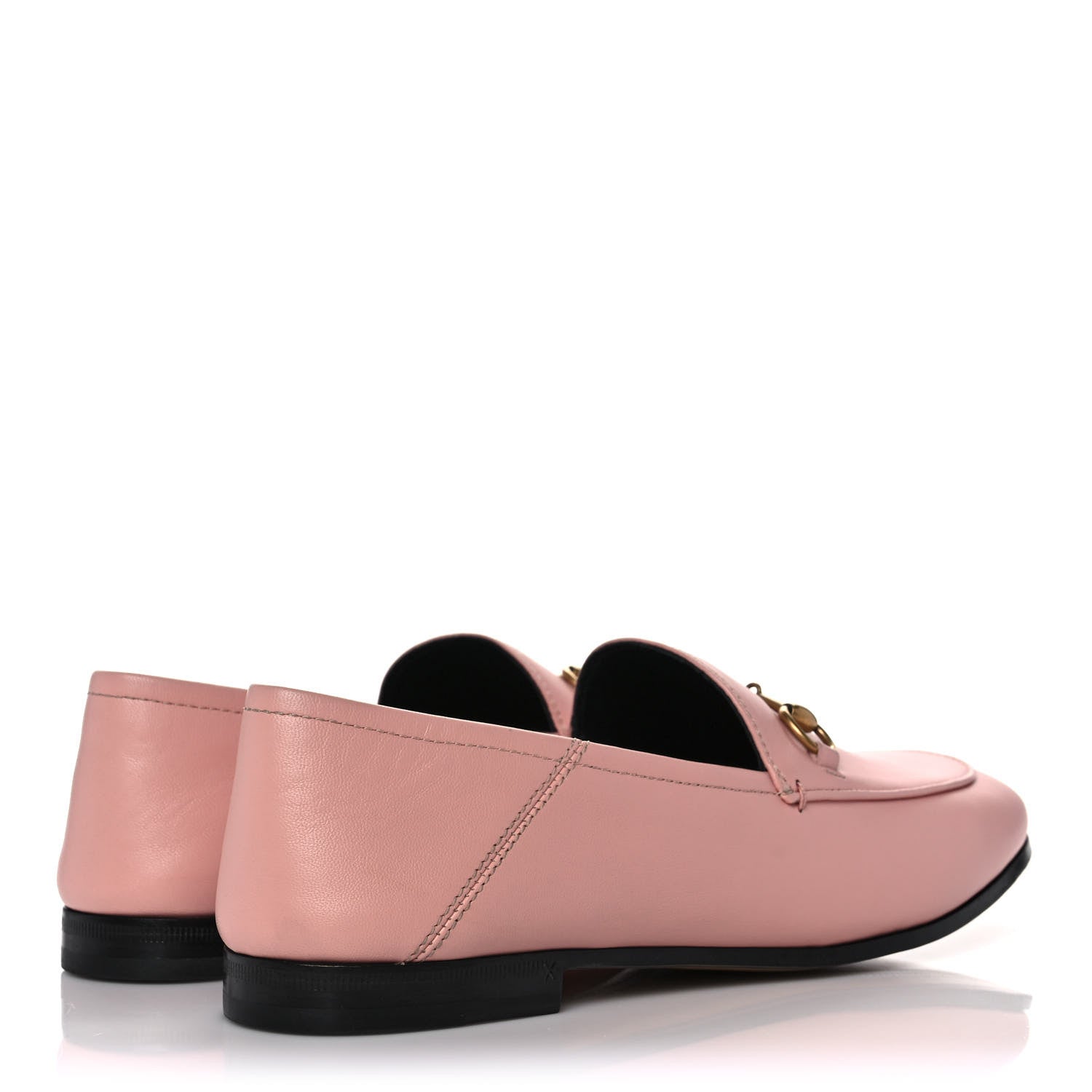 Gucci Lambskin Womens Brixton Horsebit Loafers 39 Perfect Pink 4 of 9