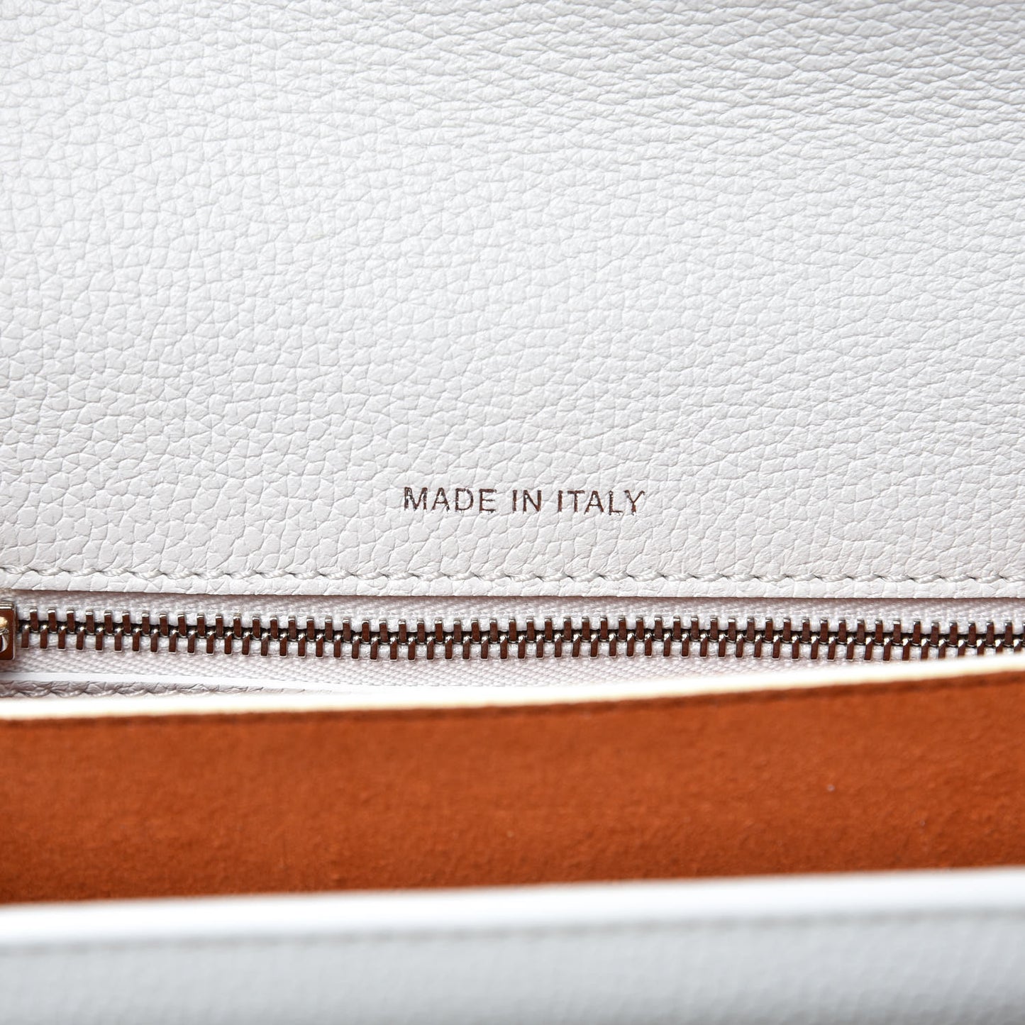 Grained Calfskin Small Patricia Crossbody White