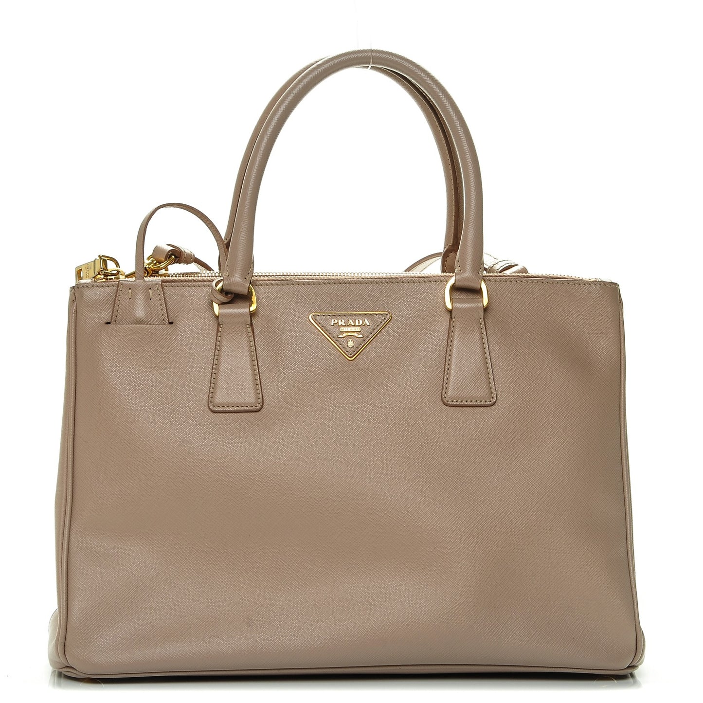 Saffiano Medium Galleria Double Zip Tote Cammeo