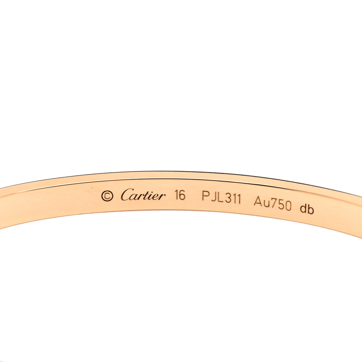 Cartier 18K Pink Gold Small LOVE Bracelet 16 3 of 3