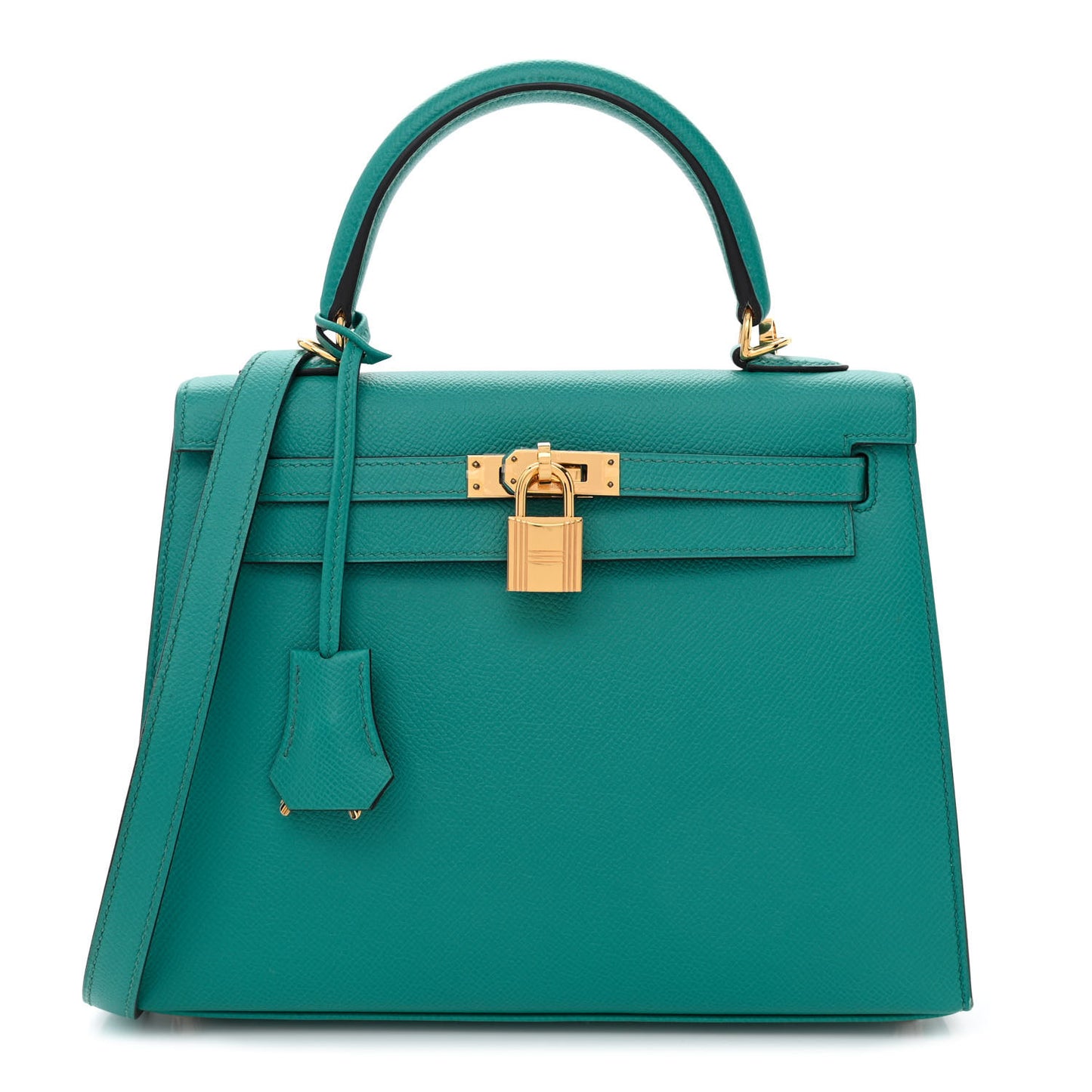 Epsom Kelly Sellier 25 Bleu Paon