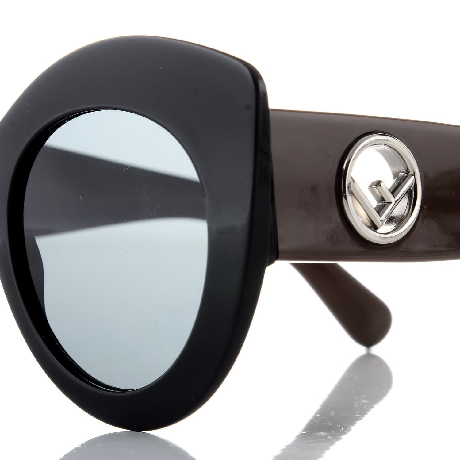 Fendi Acetate F is Fendi Oversized Butterfly Sunglasses FF 0306/S Brown 6 of 7