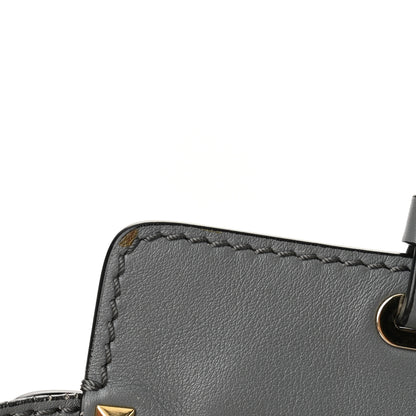 Valentino Garavani Vitello Medium Rockstud Tote Grey 10 of 16