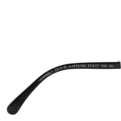 Chanel Lambskin Square Chain Sunglasses 5210-Q Black 5 of 9