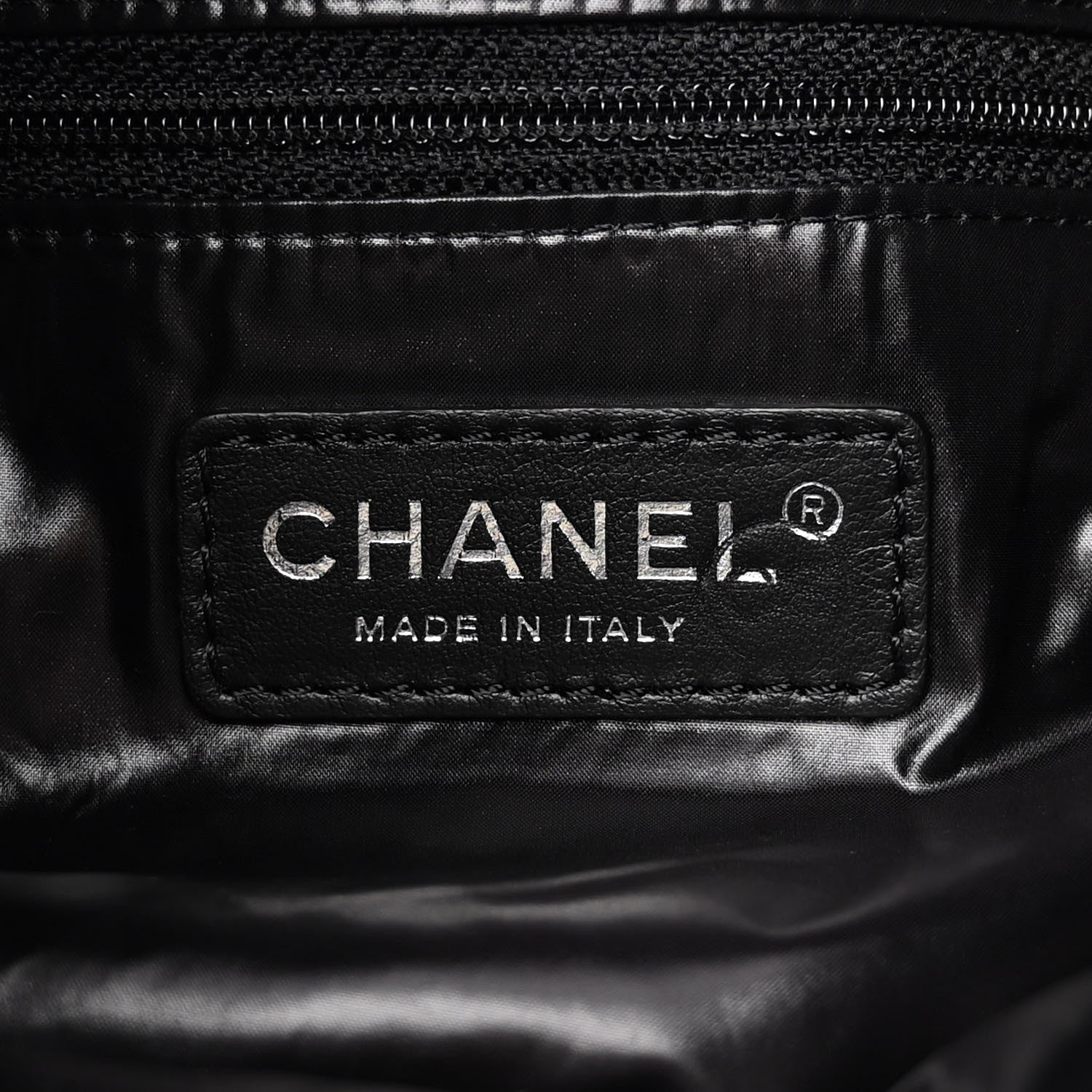 Chanel Wool Calfskin Embroidered Paris Hamburg Drawstring Backpack Black 6 of 11