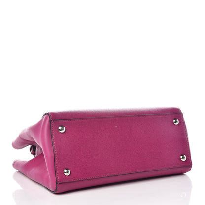 Fendi Vitello Elite Petite 2Jours Tote Magenta 4 of 13
