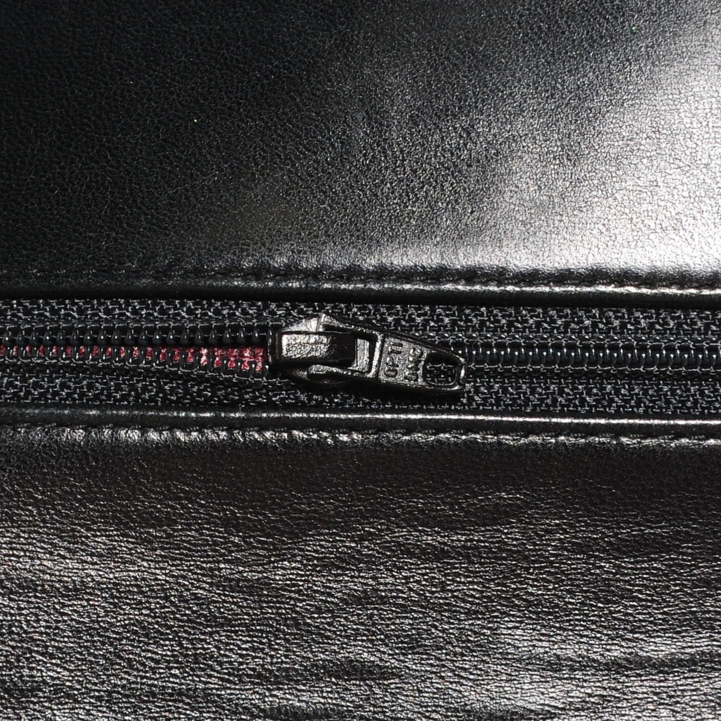 Lambskin Medium Double Flap Black