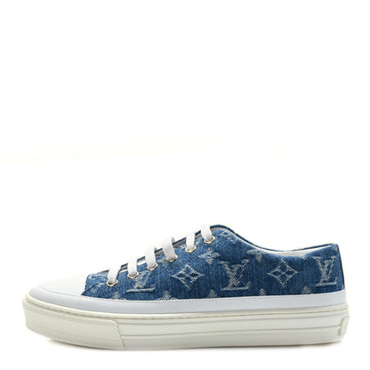 Louis Vuitton Denim Monogram Stellar Sneakers 37.5 Bleu Jeans Blue 1 of 8
