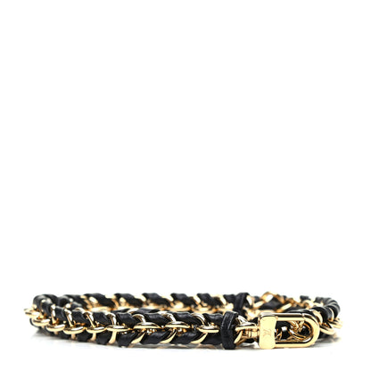 Louis Vuitton Calfskin Multi Pochette Chain Shoulder Strap Black Gold 1 of 2
