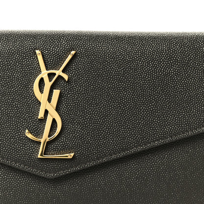 Saint Laurent Grain De Poudre Uptown Pouch Pebble 8 of 8
