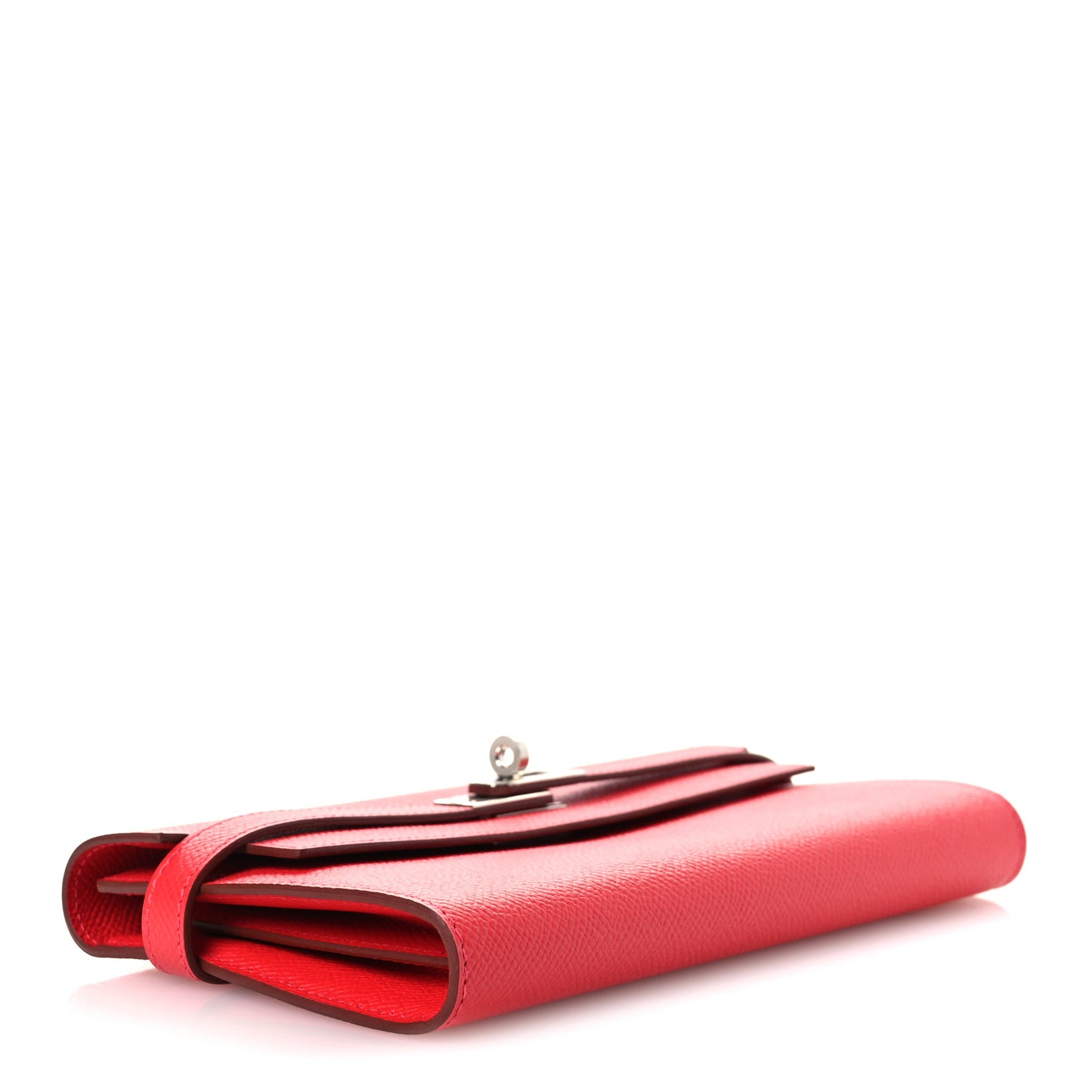 Epsom Kelly Longue Wallet Rouge Casaque