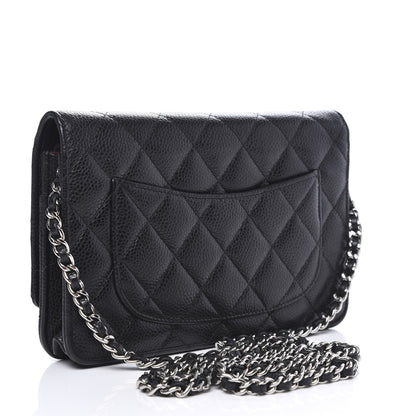 Chanel Caviar Quilted Wallet On Chain WOC Black 2 of 11