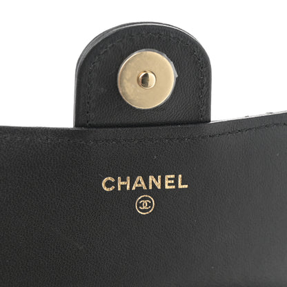 Chanel Lambskin Quilted Flap Phone Holder With Chain Black 6 of 12