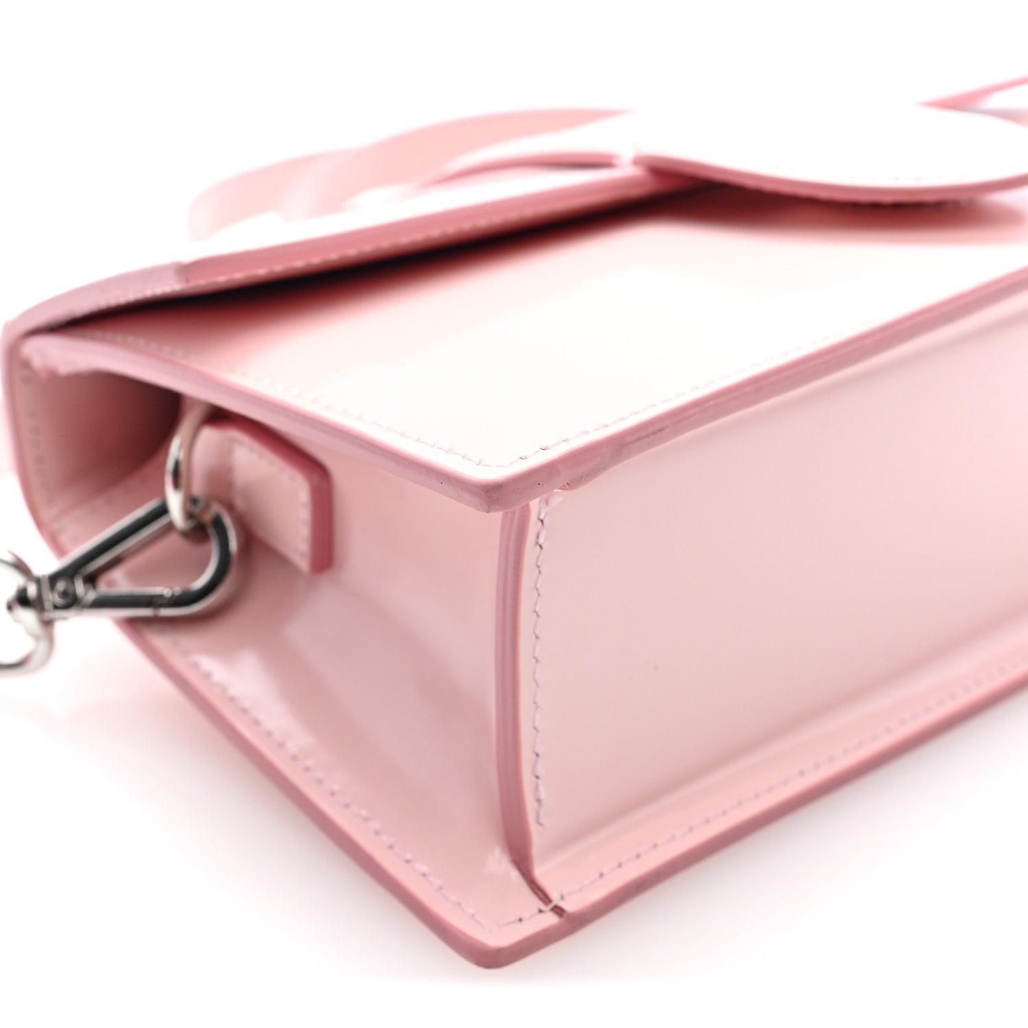 Jacquemus Glazed Calfskin Le Grand Bambino Pale Pink 8 of 9