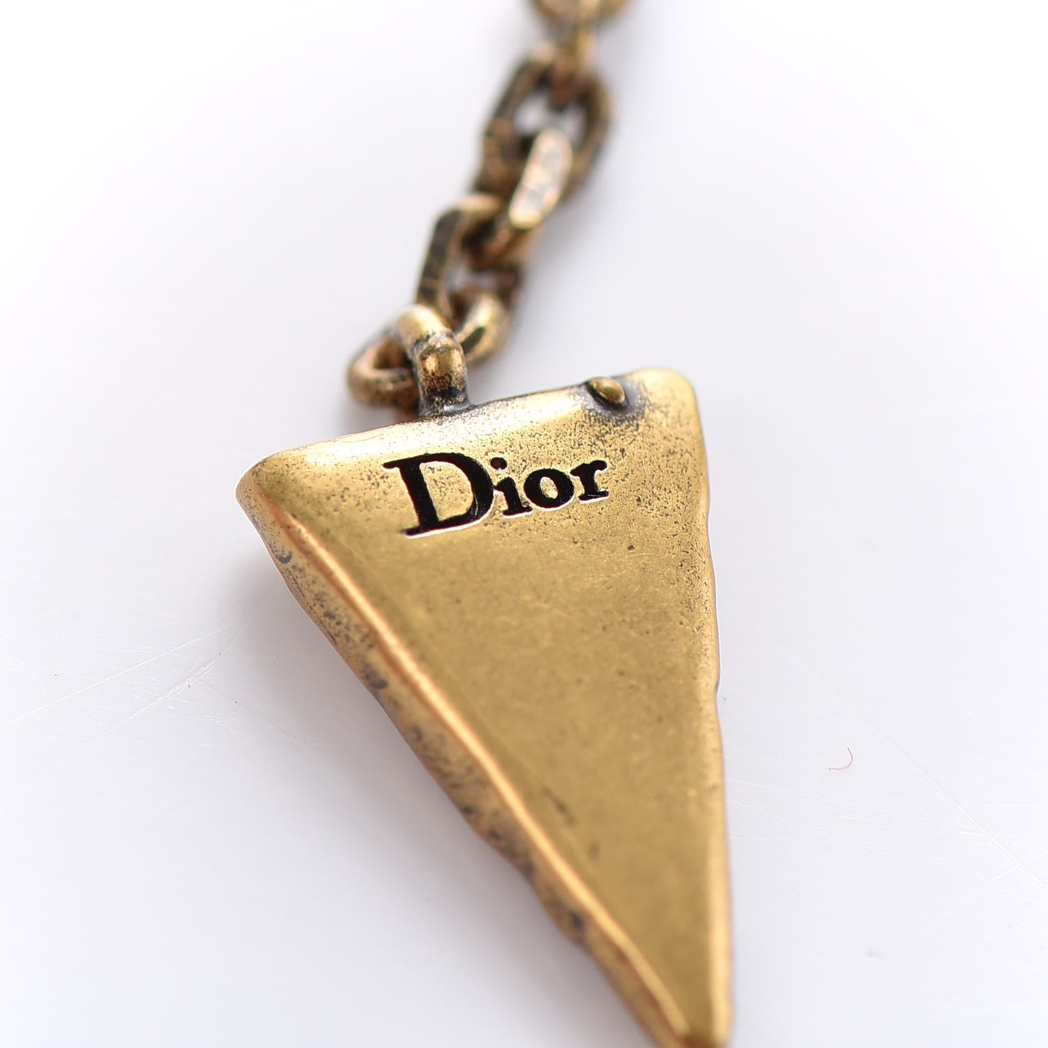 Christian Dior Mirror Bird Asymmetric Earrings Gold 4 of 4
