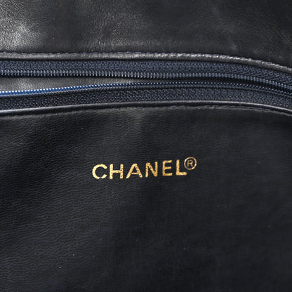 Chanel Lambskin CC Tote Navy 5 of 11
