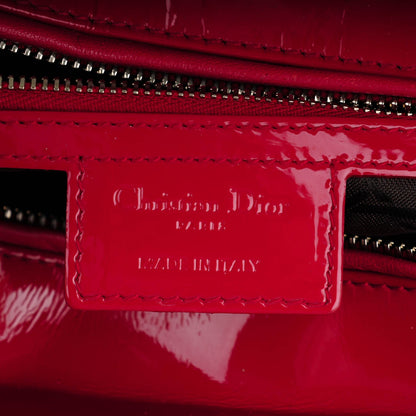 Christian Dior Patent Cannage Large Lady Dior Red 6 of 7