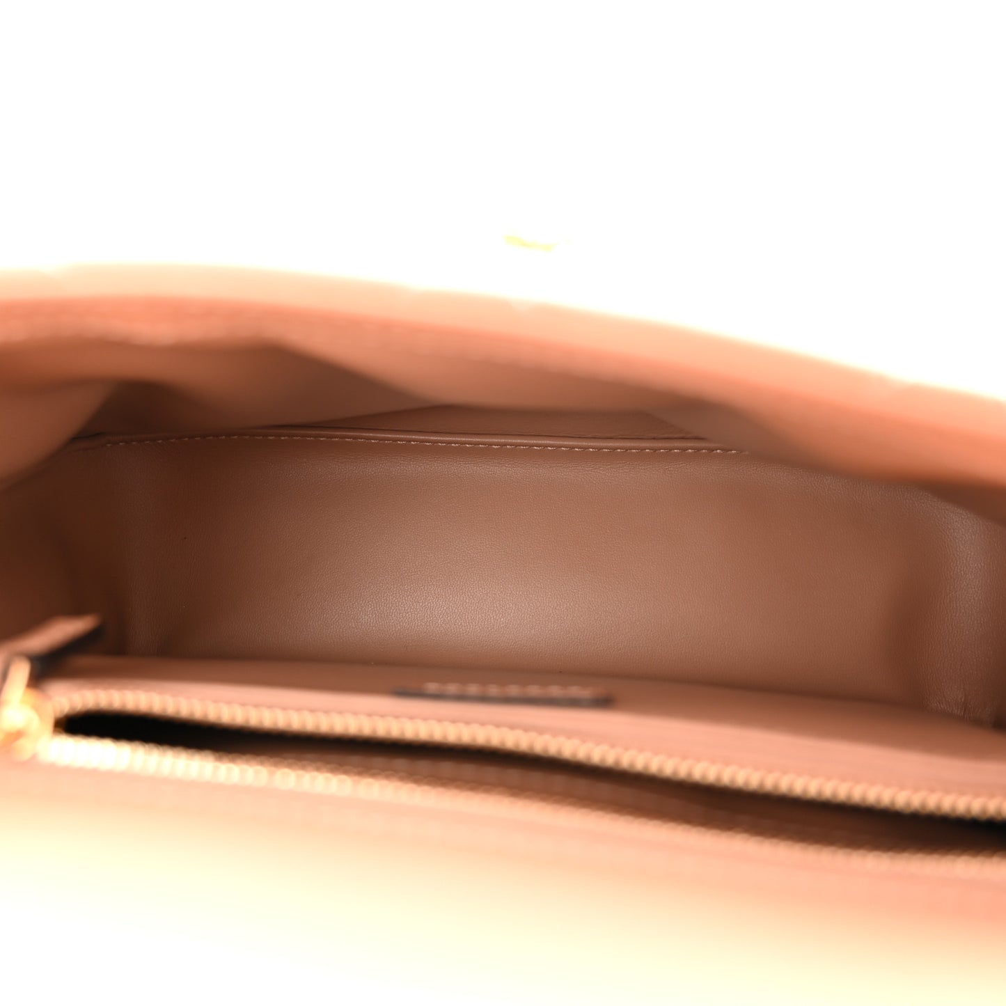 Calfskin Quilted Small Deco Shoulder Bag Camelia