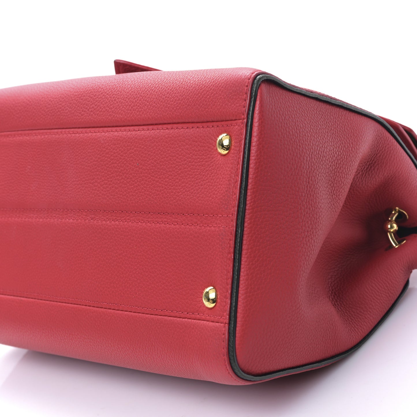 Grained Calfskin Monogram Double V Rubis