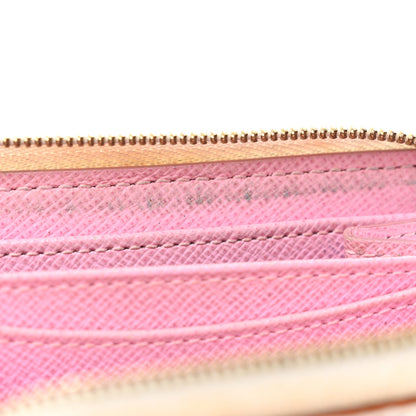 Louis Vuitton Monogram Multicolor Zippy Coin Purse Wallet White Litchi 7 of 8