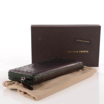 Bottega Veneta Nappa Intrecciato Zip Around Wallet Scarab 4 of 8