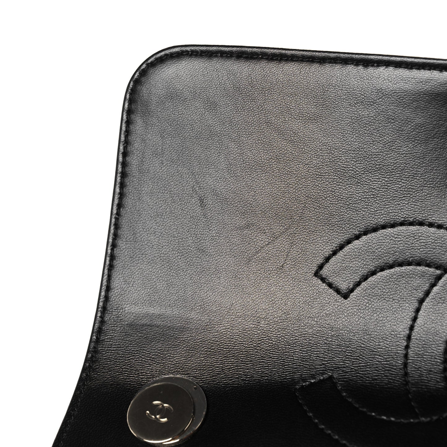 Lambskin Quilted Small Trendy CC Dual Handle Flap Bag Black