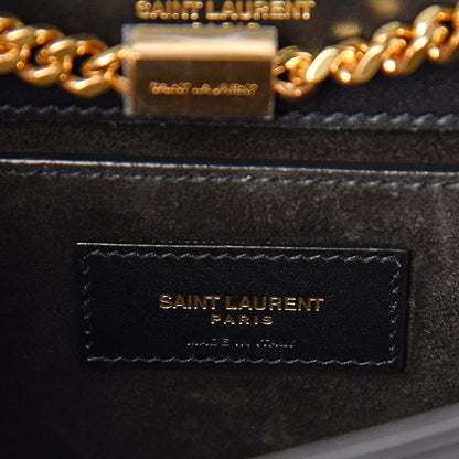 Saint Laurent Calfskin Small Classic Monogram Kate Tassel Satchel Black 6 of 10