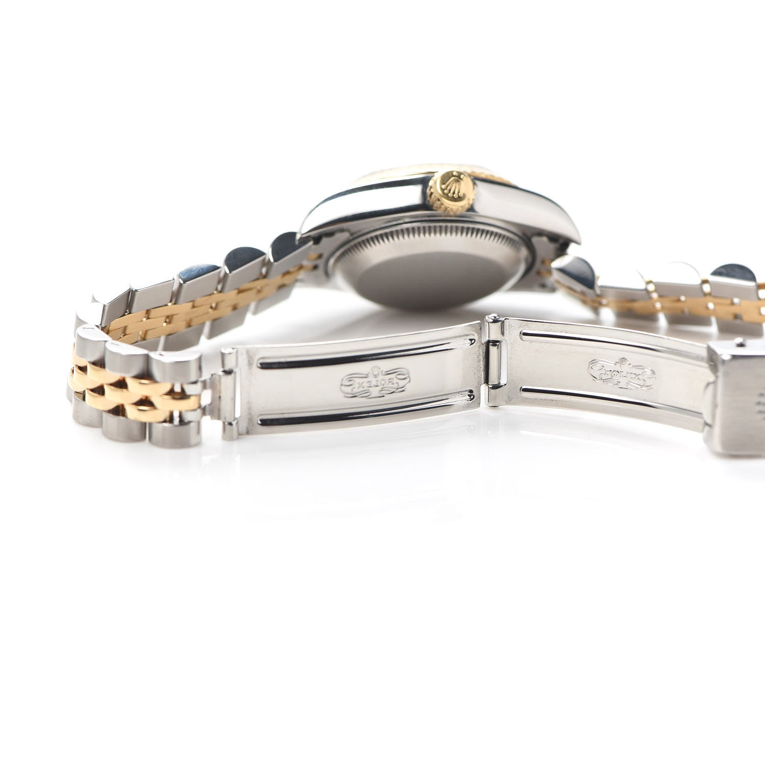 Rolex Stainless Steel 18K Yellow Gold 26mm Oyster Perpetual Datejust Watch Champagne 69173 4 of 5