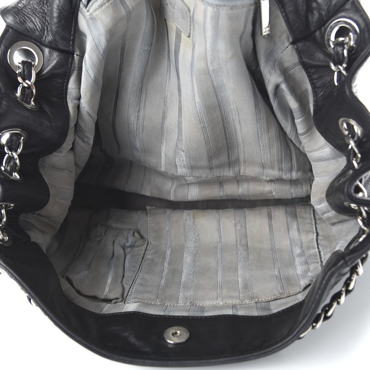 Chanel Lambskin CC Disc Accordion Flap Black 5 of 10