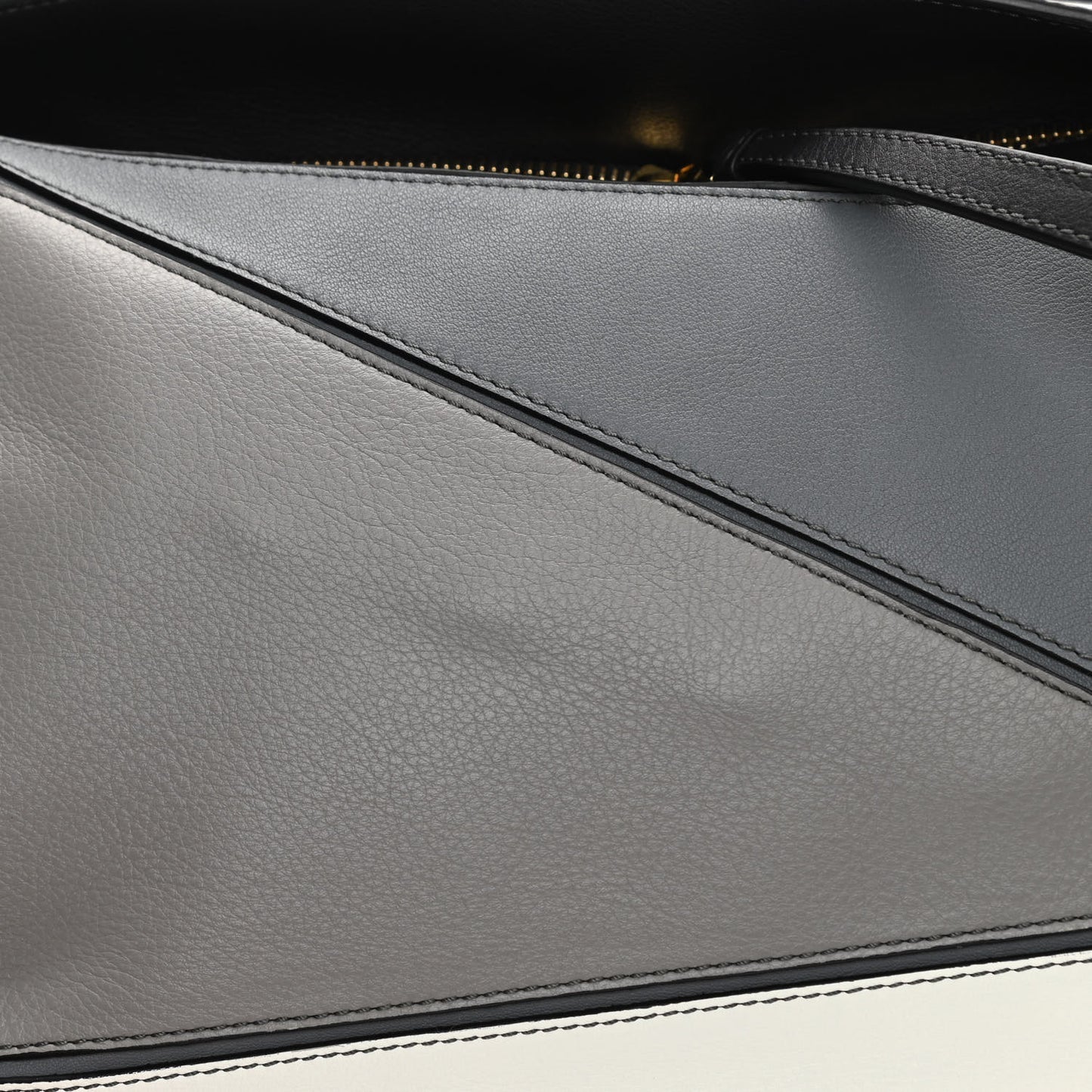 Calfskin Medium Puzzle Bag Grey Multito