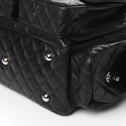 Chanel Calfskin Quilted Large Cambon Multipocket Reporter Black 9 of 13