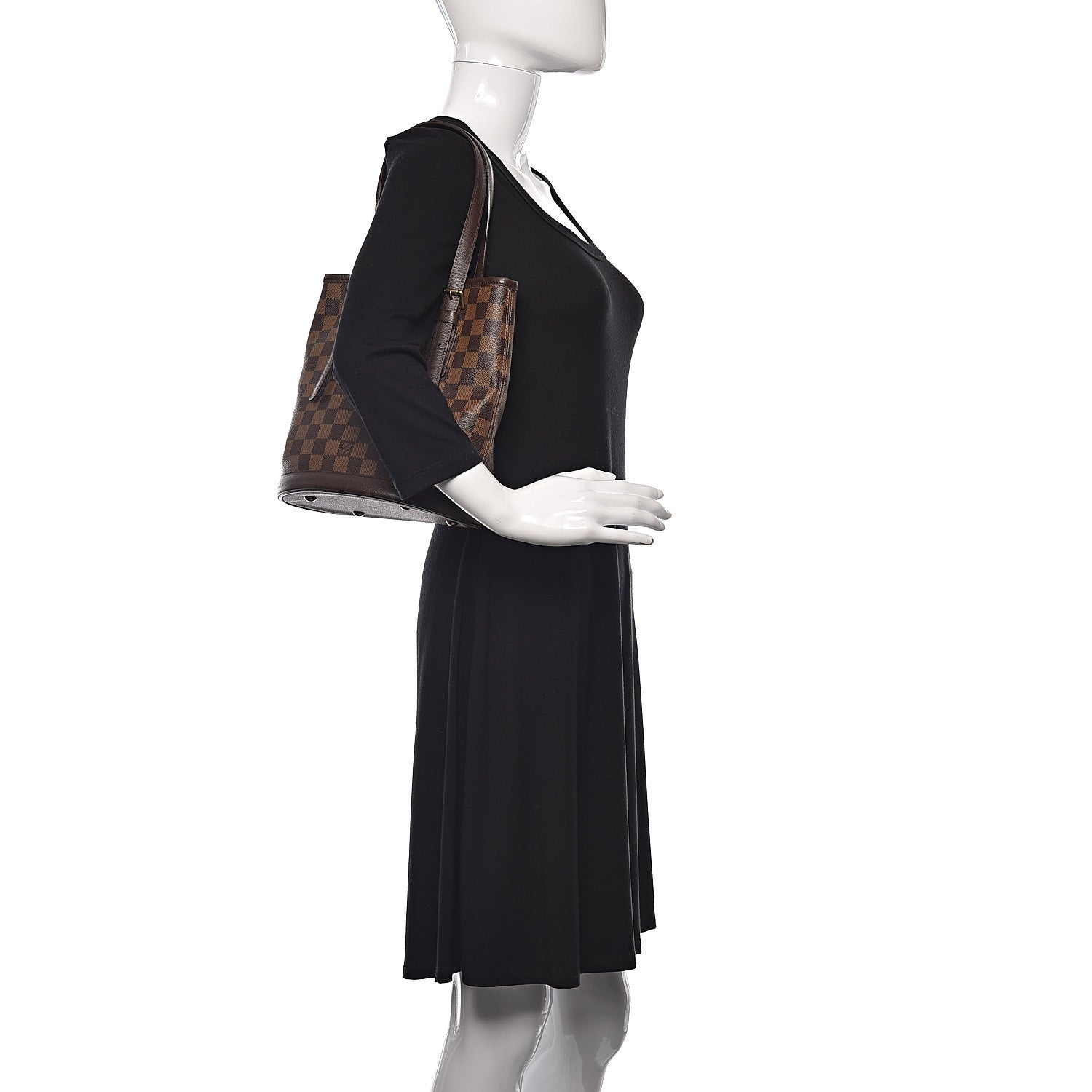 Louis Vuitton Damier Ebene Marais Bucket 23 2 of 10